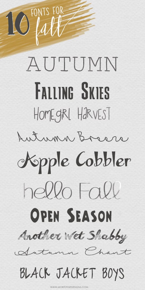 You will love these must-have 10 Free Fonts for fall. They are fresh and inspiring and the best part is that they are free to use.