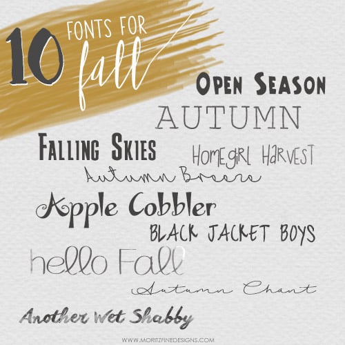 10 Free Fonts for Fall