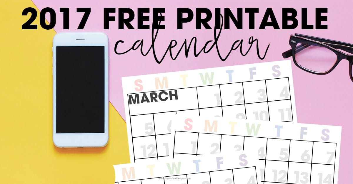 2017 Printable Calendar