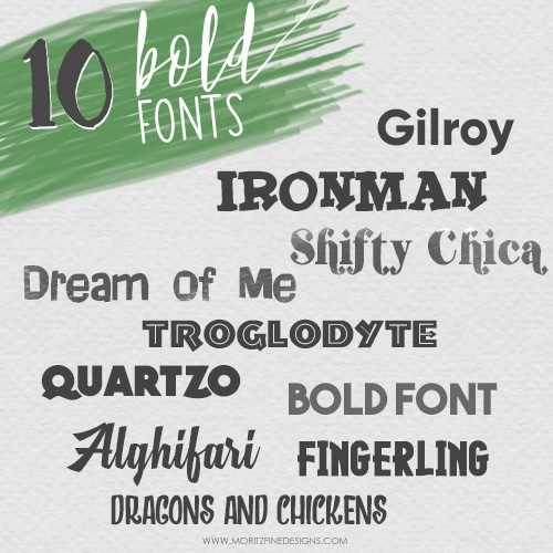 Best Free Bold Fonts