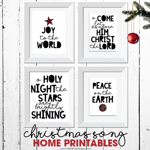 Christmas Song Home Printables