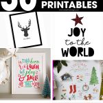 Christmas home decor | Christmas printable signs | Christmas printables | printable signs | free printables