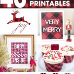 buffalo check plaid | holiday printables | holiday decor | holiday signs | free printable