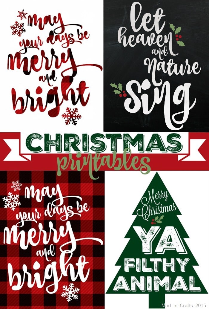 A collection of 40+ Buffalo Check Plaid Free Printables to help you decorate, organize and more for the Christmas Holiday Season.