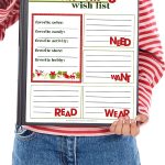 printable Christmas wish list | holiday wish list | kids wish list | Christmas printable | free printable