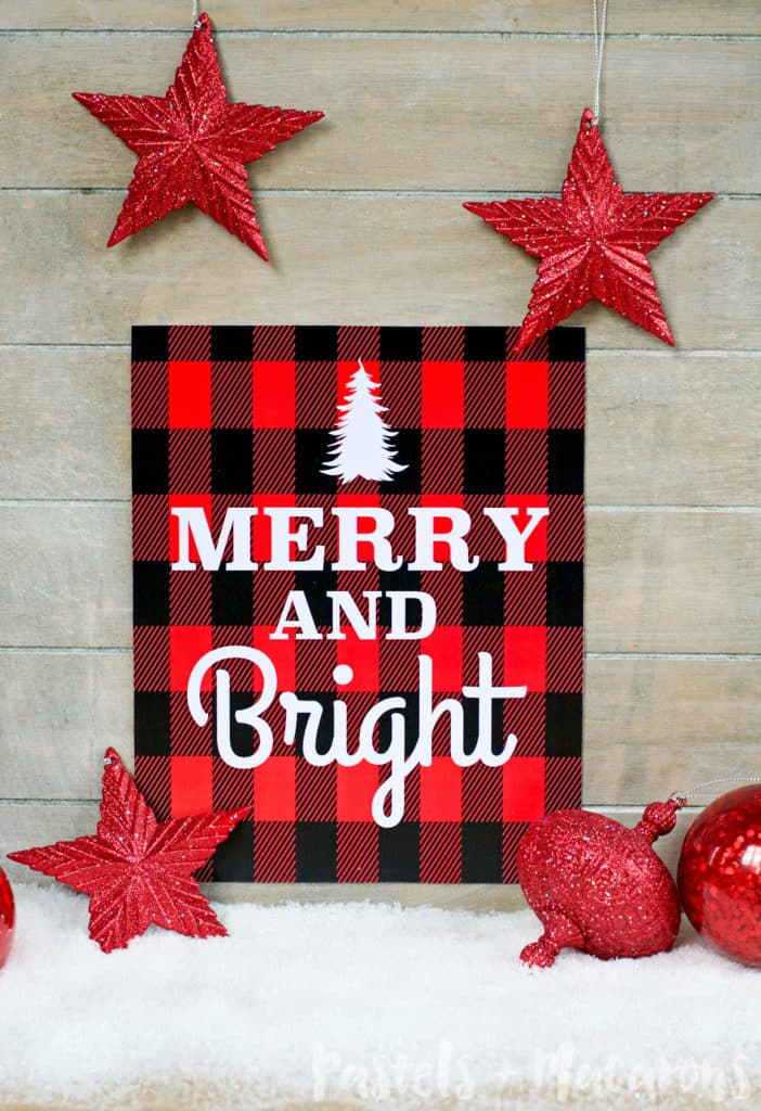 A collection of 40+ Buffalo Check Plaid Free Printables to help you decorate, organize and more for the Christmas Holiday Season.