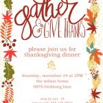 These Free printable Thanksgiving invitations are the perfect way to start your Thanksgiving party. Easy DIY to download, customize and print. #thanksgivinginvitations