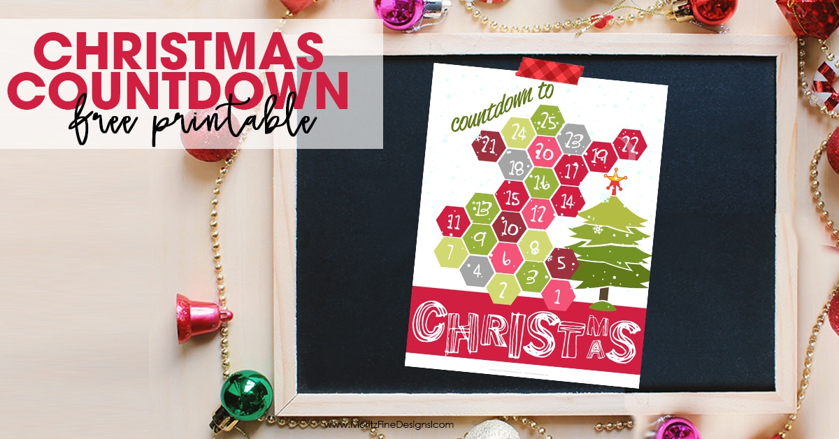 Christmas Countdown Printable | Free Printable Download