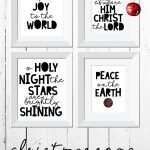 Christmas decor | Christmas printables | Christmas song printables | holiday printables | free printable