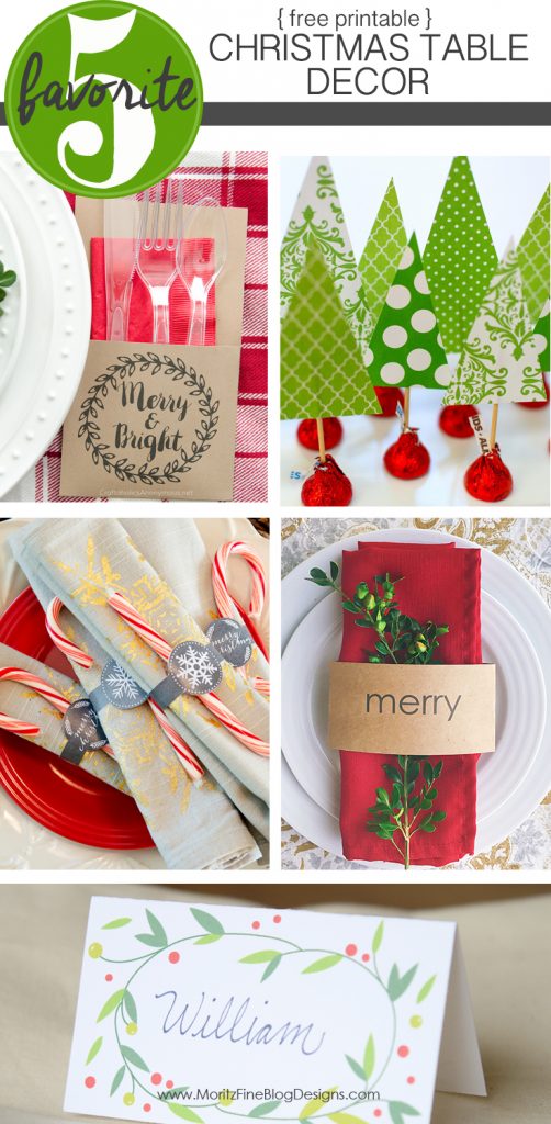 Free Printable Christmas Table Decor Friday Favorite 5 Free Printable Christmas Table Decor Friday Favorite 5