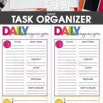 free printable | blogging | daily organizer | organizer printable | daily to do list