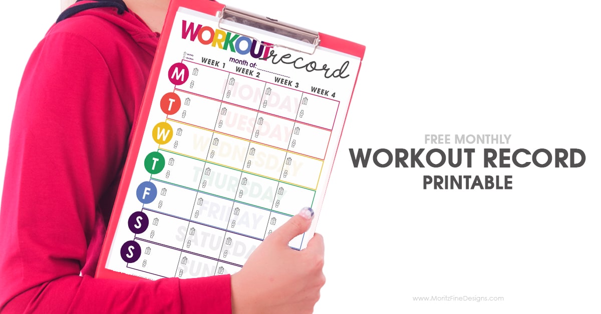 Using a Workout Record Fitness Tracker and writing down each workout is motivating and allows you to be more successful in progressing along.