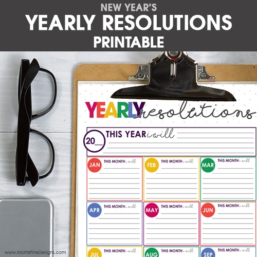 Free Printable Yearly Resolutions