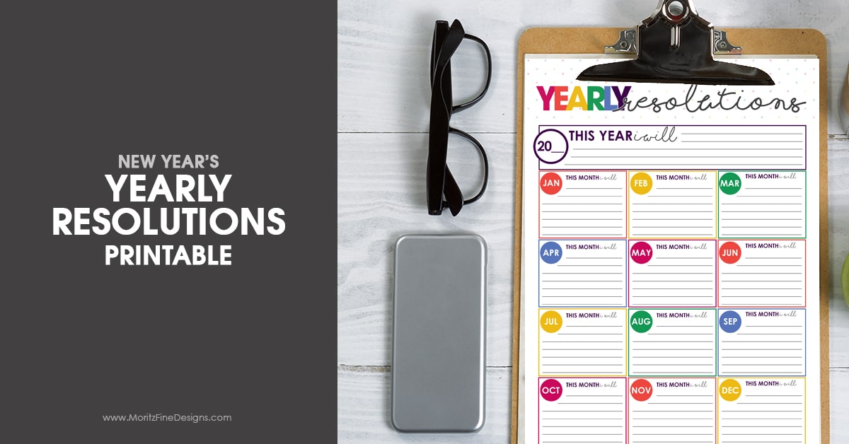 Make your New Year's Resolutions achievable with the Free New Year's Resolutions Printable. Set your yearly and monthly goals and start your hustle.