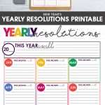 New Year's resolutions | New Year's Goals | New Years goal planning | goal planning worksheet | free printable