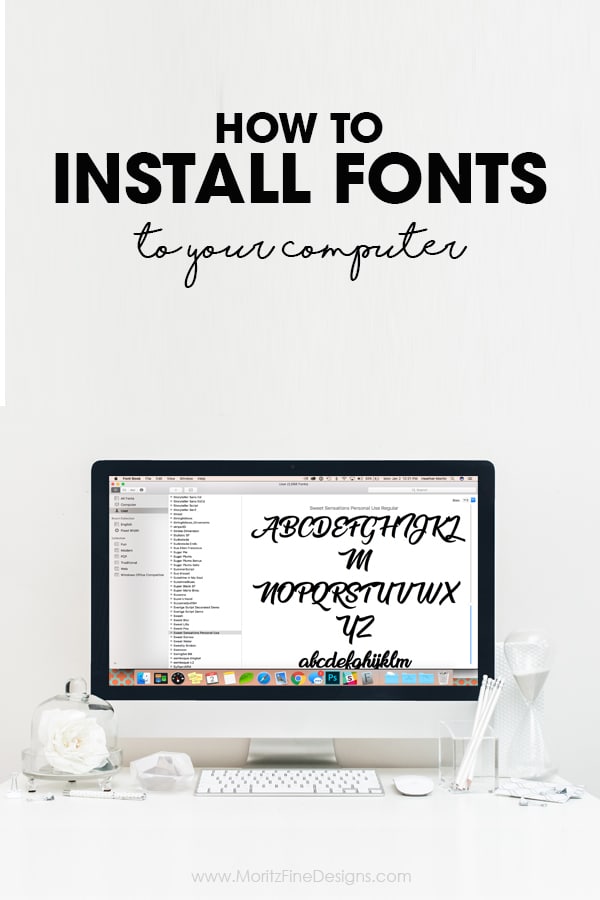 how to install fonts to your computer | Mac font installation | PC font installation | font installation tutorial