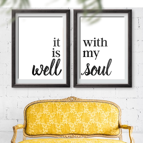 It Is Well With My Soul Free Printable Home Decor Signs