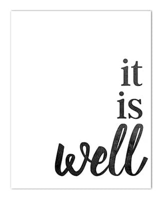 It Is Well With My Soul Sign | Free printables Signs | Home decor inspirational signs | oversized prints