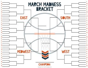 NCAA Free Tournament Bracket | Free Printable Included