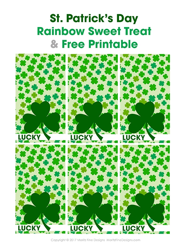 St. Patrick's Day Rainbow Treat | free printable | kid snack | St. Patrick's Day DIY craft idea