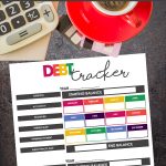 debt tracker | free printable | financial organization binder | pay off debt