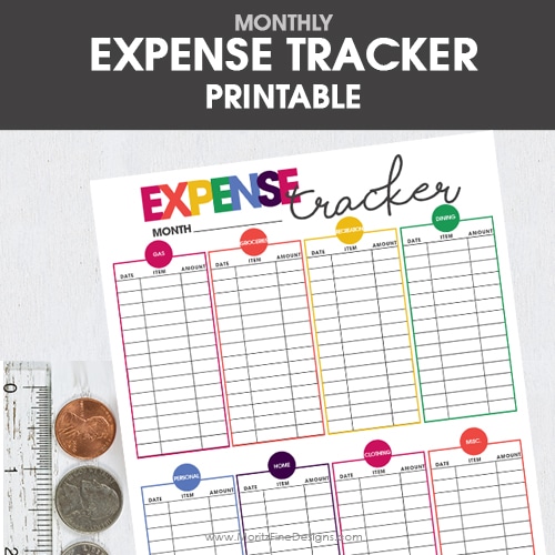 Expense Tracker | Free Printable | Get your budget in order | Monthly Budget Organization