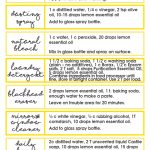 lemon essential oil recipes | easy tips to use lemon essential oil | chemical free living | free printable