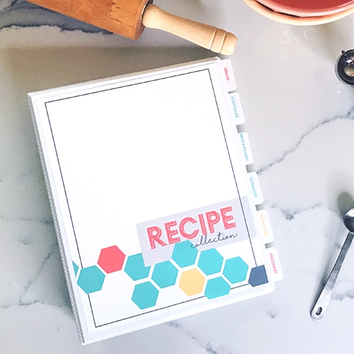 DIY Recipe Book Printable Binder Pages