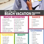 beach vacation packing list | spring break packing list | free printable | what to pack for vacation