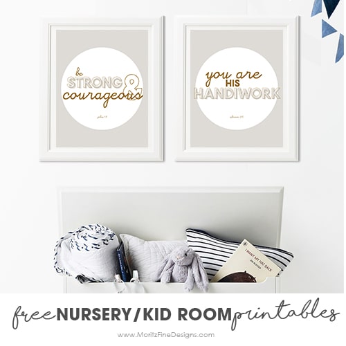 Adorable Nursery & Kid Room Printables