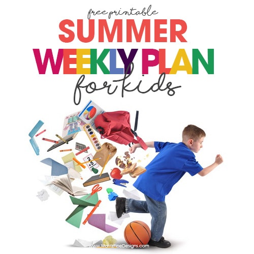 Summer Weekly Plan for Kids