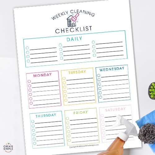 Weekly Cleaning Checklist