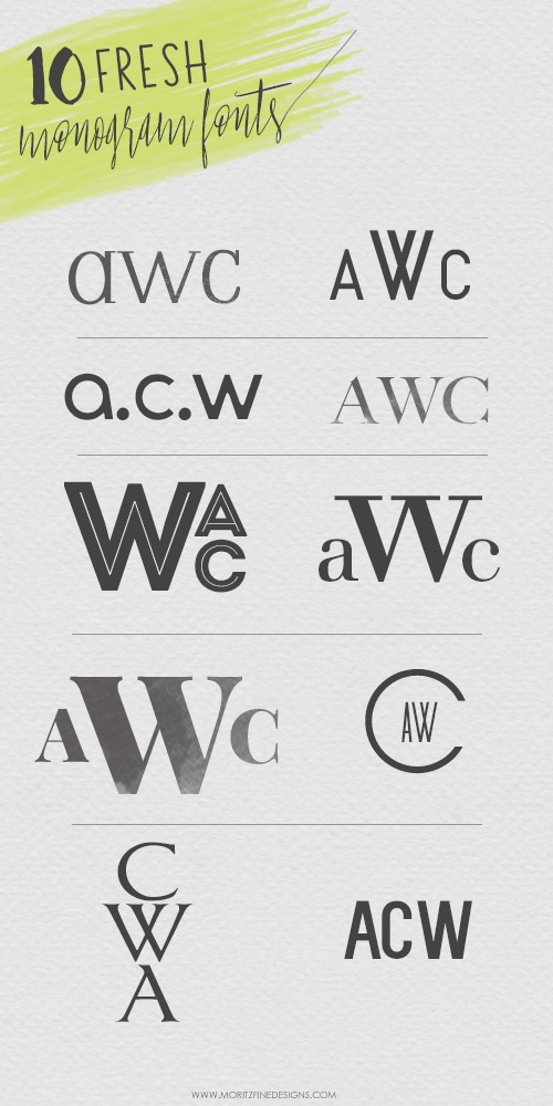 monogram fonts | free fonts | best ever fonts for crafting monograms