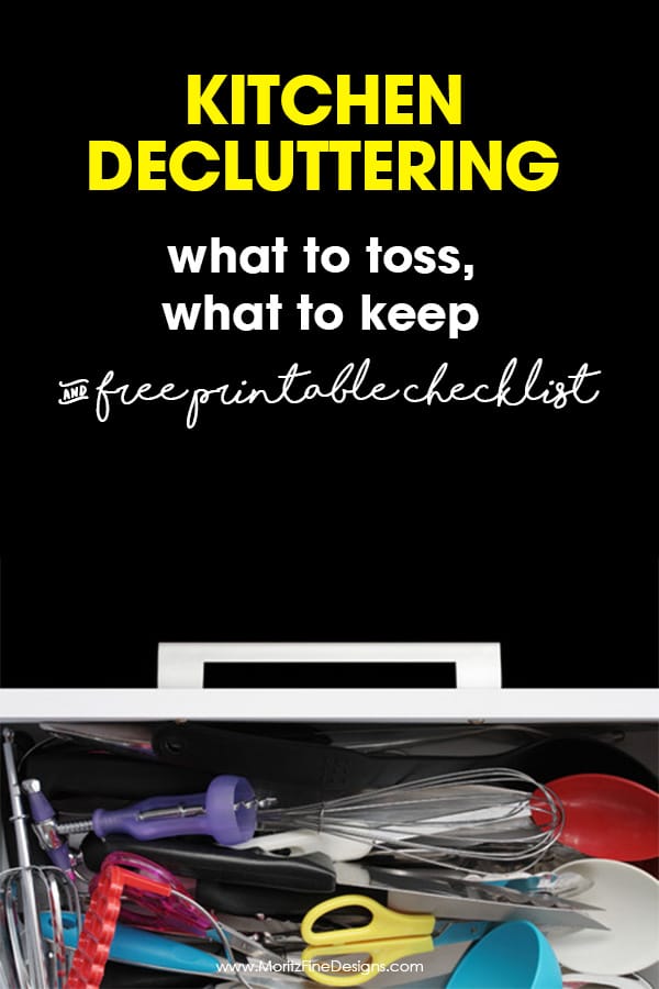 kitchen declutter checklist | free printable | how to organize your kitchen | spring cleaning