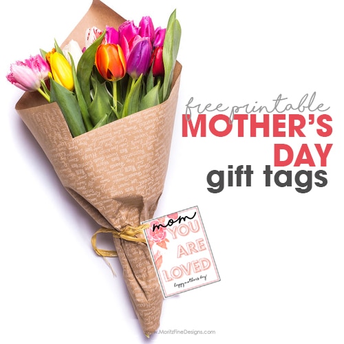 Mother's Day Gift Tag | free printable | mother's day printable card for flowers or any gift | gift for mom, grandma, mother-in-law or step-mom