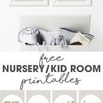 nursery & kid room wall decor | free printables | bible verse inspiration | cute boy and girl room decorations