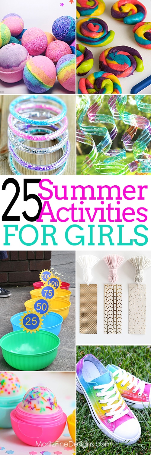 Summer Activities for girls | free printables | crafts & games for tweens, teens, kids of all ages | summer fun and entertainment