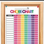 chore charts for kids | organize your life | teaching kid's responsibility | free printable