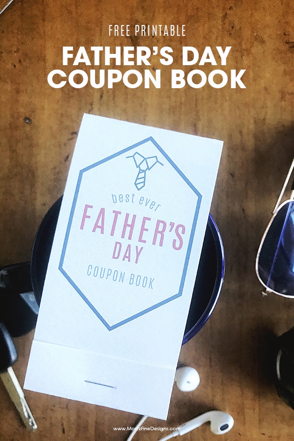 father's day coupon book | free printable | last-minute father's day gift | quick and easy gift for dad