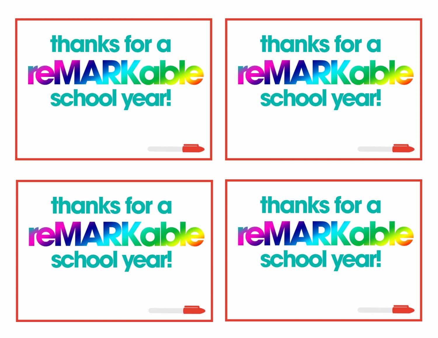 Free Teacher Appreciation Printables Google Search