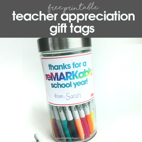 Super Easy Teacher Appreciation Gift