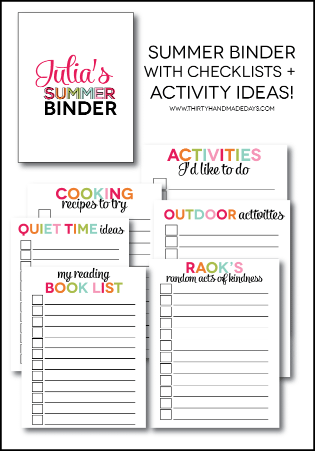 kid summer printables | free summer activities | free printables | fun things for kids to do