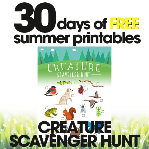 Summer Scavenger Hunt | Free Summer Printables Day #10