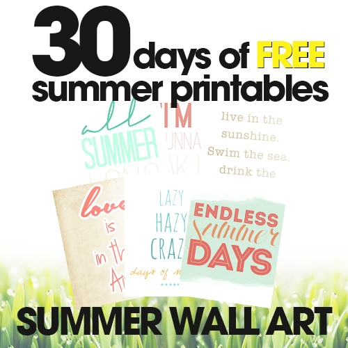 Summer Wall Art | Free Summer Printables Day #18