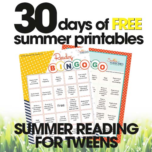 Summer Reading for Tweens | Free Summer Printable Day #23