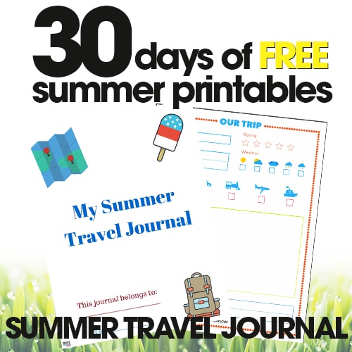 Summer Travel Journal | Free Summer Printable Day #26