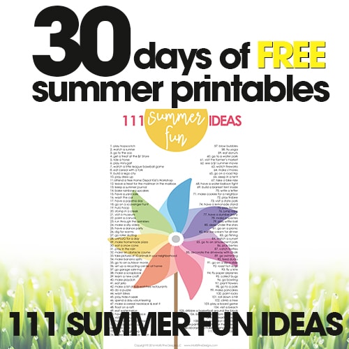 free summer printables | fun kid summer activities | summer bucket list | free printables