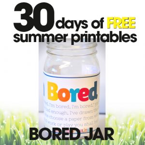 free summer printables | summer bored jar | fun kid's summer activities| free printable