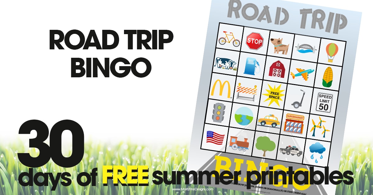 Road trip restaurant bingo