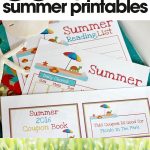 free summer printables | kid's summer activity planner | fun kid's summer activities | free printable